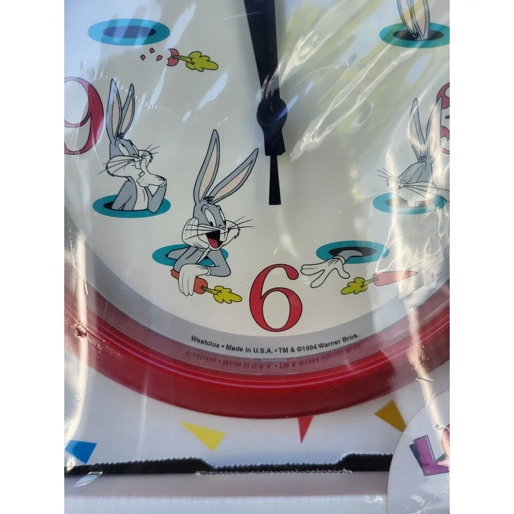 Vintage 1994 Westclox Looney Tunes Bugs Bunny 10